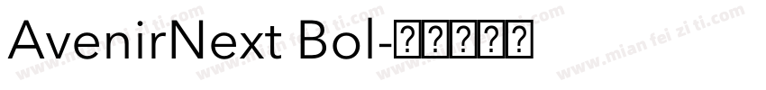 AvenirNext Bol字体转换